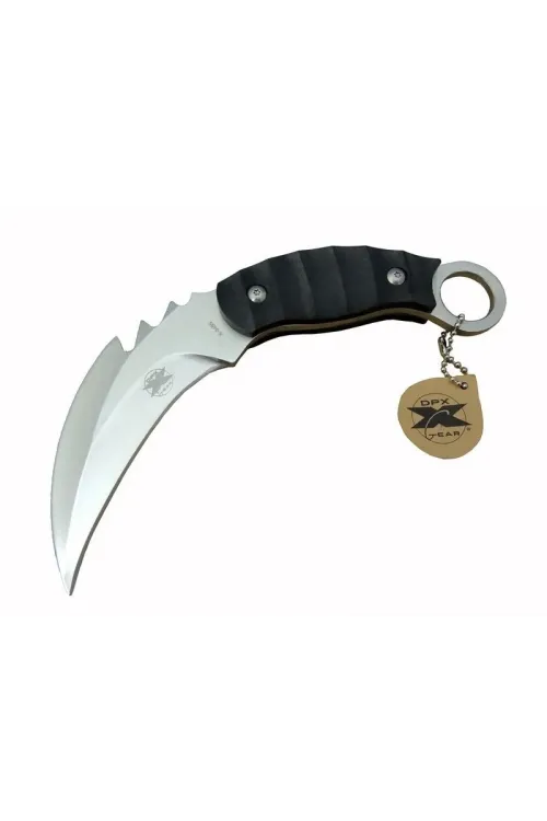 Gear Kargo X 0485 Tırtıklı Karambit Outdoor Bıçak 20 Cm - Kılıflı