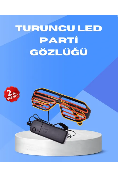Gece Eğlencelerine Özel Renkli Led Işıklı Gözlük