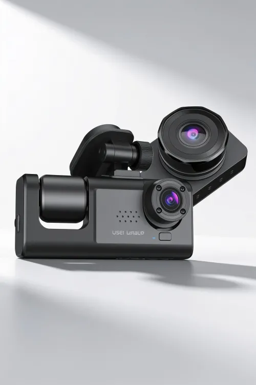 Gece Görüşlü 3 Kameralı Araç İçi Kamera Geri Görüş Destekli Dashcam