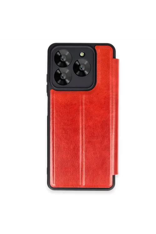 General Mobile Era 50 Kılıf Flip Cover - Kırmızı
