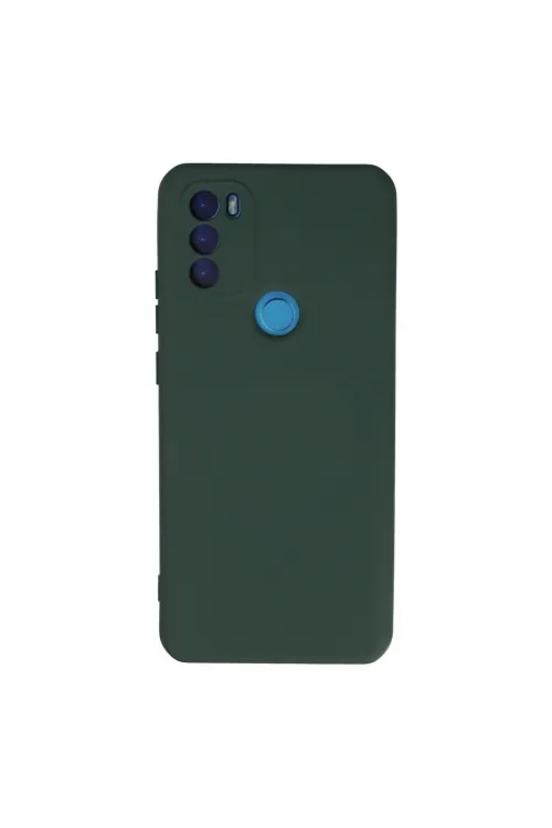 General Mobile Gm 21 Plus Kılıf Nano İçi Kadife Silikon - Koyu Yeşil