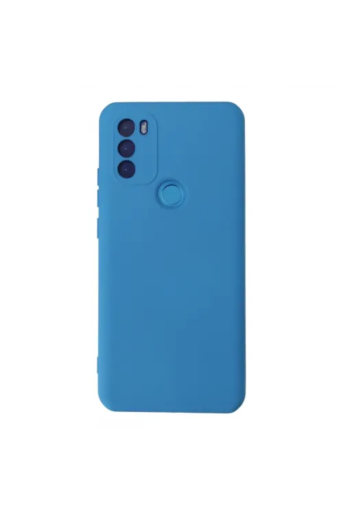 General Mobile Gm 21 Plus Kılıf Nano İçi Kadife Silikon - Mavi