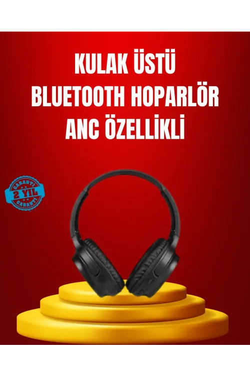Geniş Frekans Aralıklı Bluetooth Kulak Üstü Kulaklık