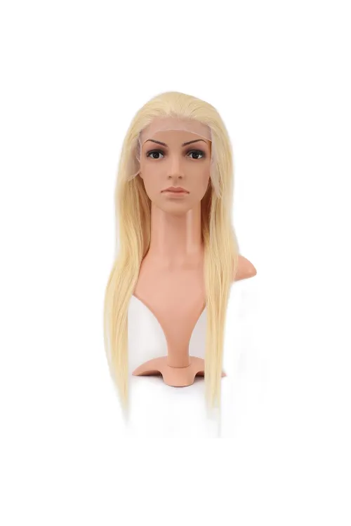Gerçek Front Lace Düz Platin Tül Peruk - 60-65cm