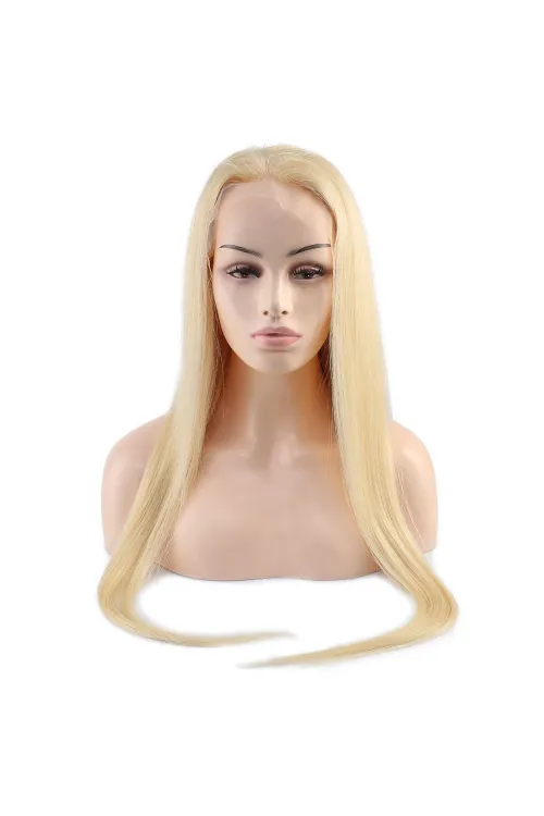 Gerçek Front Lace Platin Tül Peruk - 85-90cm