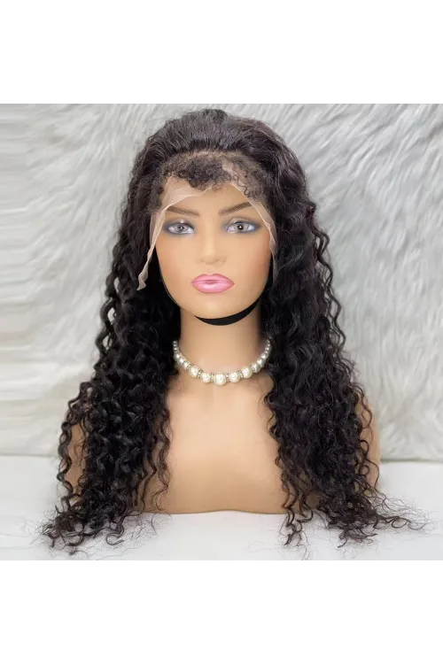 Gerçek Front Lace Tül Peruk - Kabarık Afro - Doğal 70-75cm