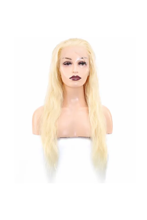 Gerçek Front Lace Tül Peruk - Platin - 70-75cm