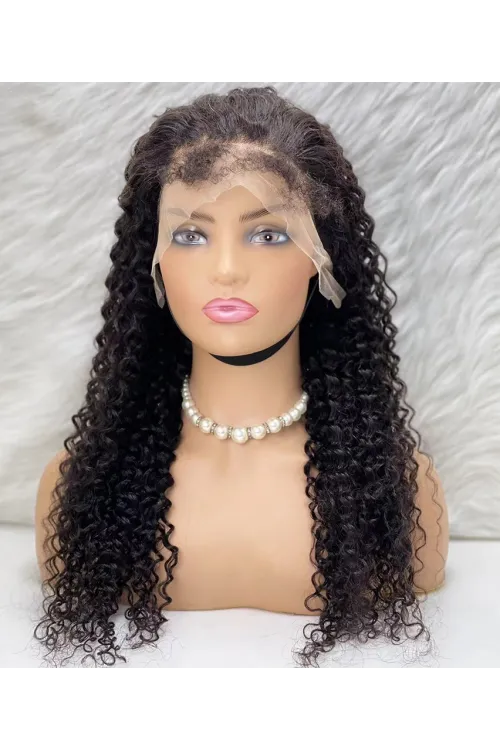Gerçek Front Lace Tül Peruk - Su Dalgası - Doğal 70-75cm