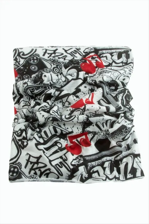 Gitar Nota Desenli Baff Boyunluk