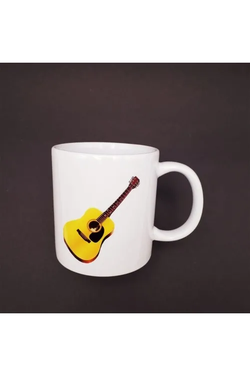 Gitar Tasarımlı Seramik Kupa