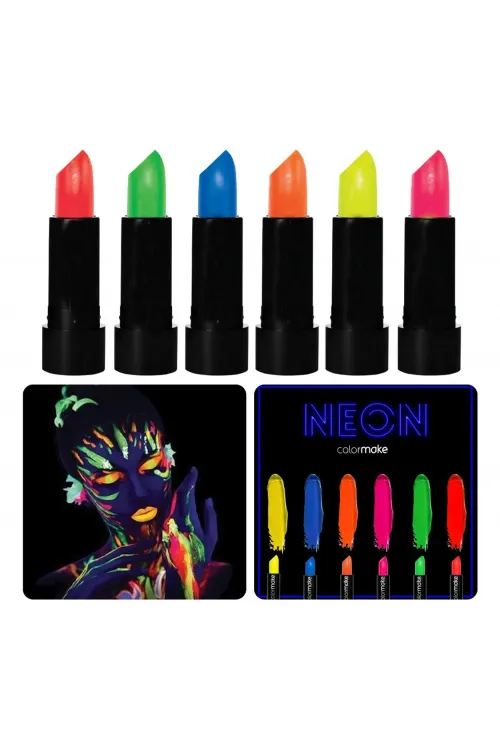 GlowPaint 6’lı Neon Boya – UV Işıkta Parlayan Makyaj Seti