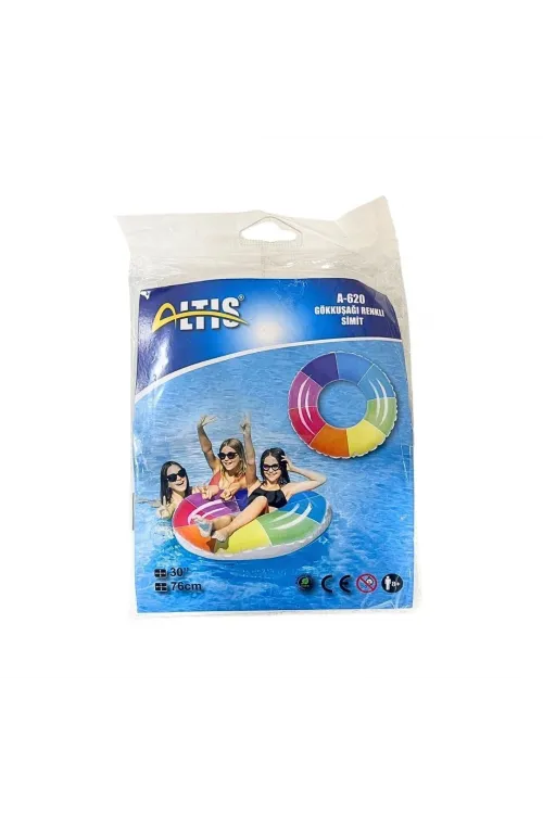 Gökkuşağı Renkli Simit 76 cm