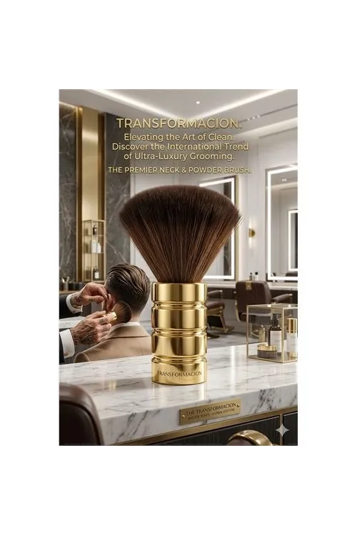 Gold Seri Samur Kılı Berber Boyun Fırçası - 15.5 cm 720884