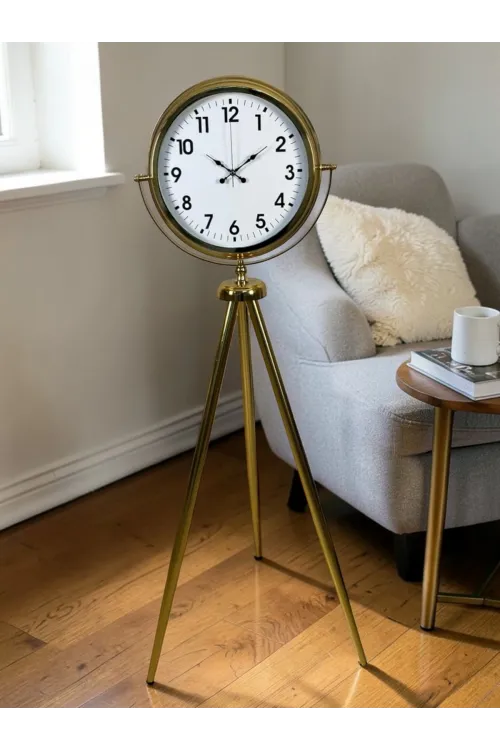 Gold Tripod Ayaklı Lüks Saat