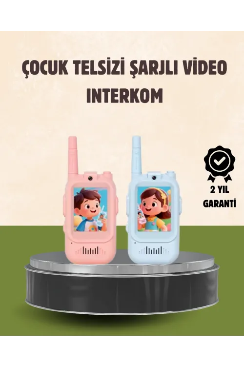 Görüntülü Walkie Talkie Çocuklar İçin Video İnterkomlu Oyuncak
