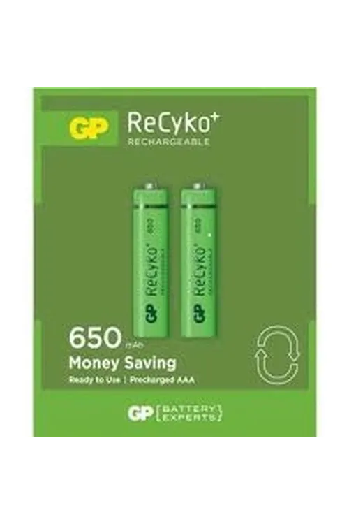 Gp Recyko 650mah Aaa Şarjlı İnce Pil 63c092  2li Kart