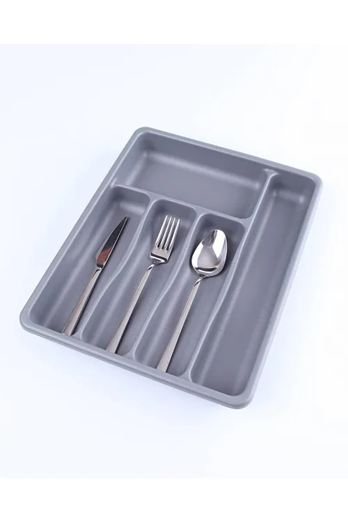 Gri - 5 Bölmeli Çekmece İçi Kaşıklık 36x29x5cm