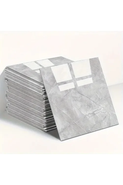 Gri Mermer Desen Duvar Sticker (30*30)