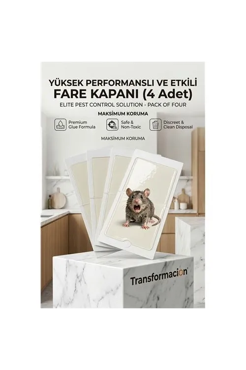 Güçlü Yapışkanlı Fare Kapanı Seti - 4 Adet 712893