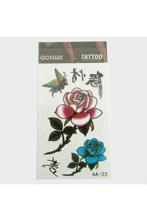 Gül Tattoo Dövme Sticker