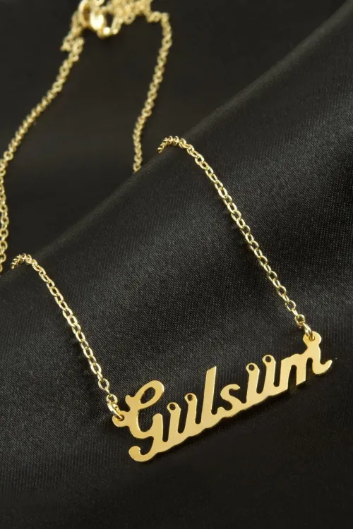 Gülsüm İsimli Kolye (Kişiye Özel)