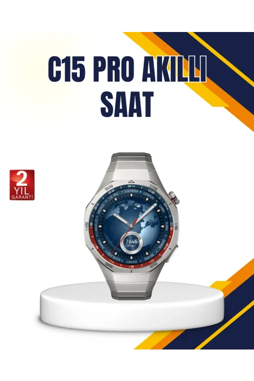 Gümüş Akıllı Saat 46mm Kasa