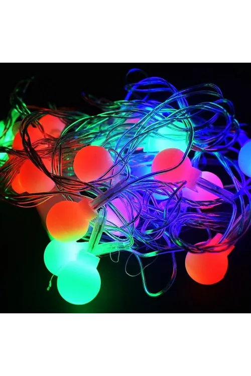 Gün Işığı - Top 3mt Pilli 2 Fonksiyonlu Peri Led - Dekor Lamba