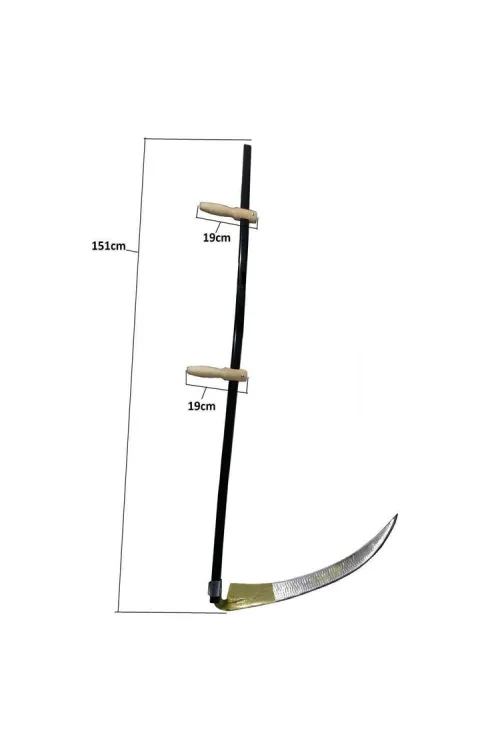 Günaş Komple Tırpan - Metal Saplı 6 Parça Set - Ahşap Elcik 70 cm
