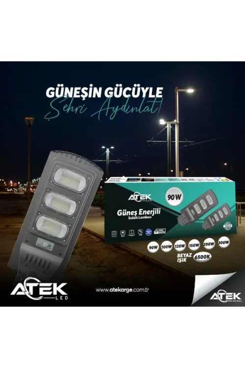Güneş Enerjili Sokak Lambası 120 W