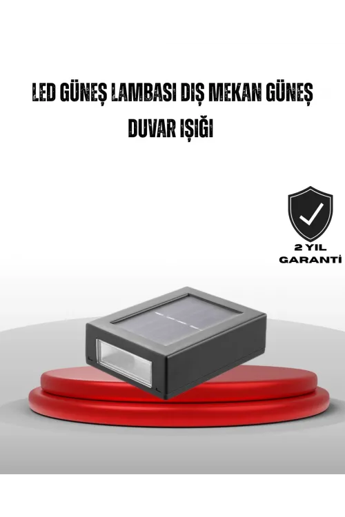 Güneş Enerjili Su Geçirmez Led Duvar Lambası