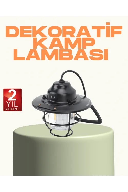 Hafif Ve Taşınabilir Retro Tasarım Kamp Lambası