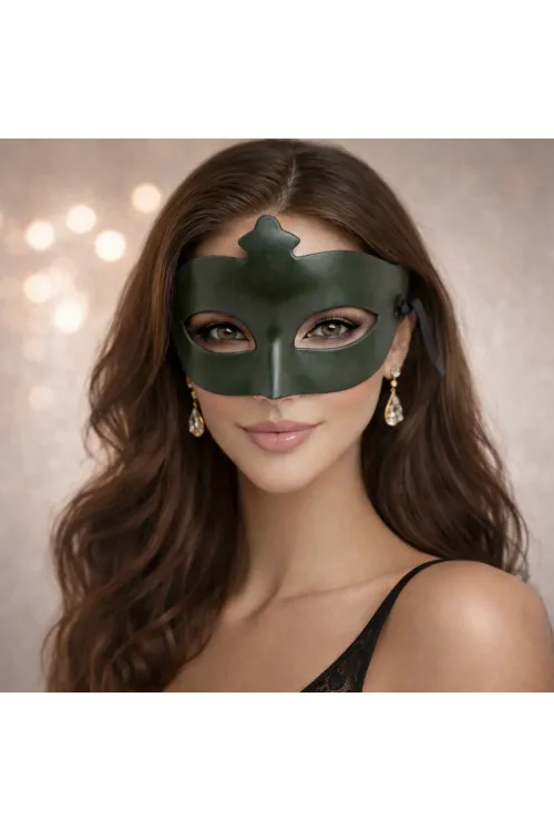 Haki Yeşil Gizemli Masquerade Maskesi