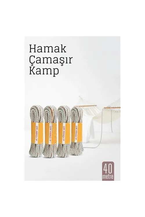 Hamak İpi - Çok Amaçlı Kalın İp - Çamaşır İpi 40 Metre 718591