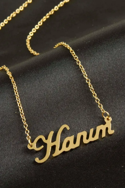 Hanım isimli kolye (Kişiye Özel)