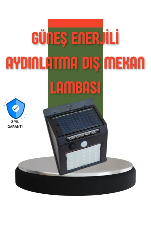 Hareket Sensörlü Güneş Enerjili Dış Mekan Led Lamba 100/144 Led