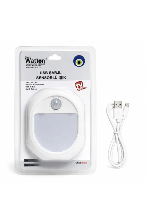 Hareket Sensörlü USB Şarjlı LED Lamba WT-739