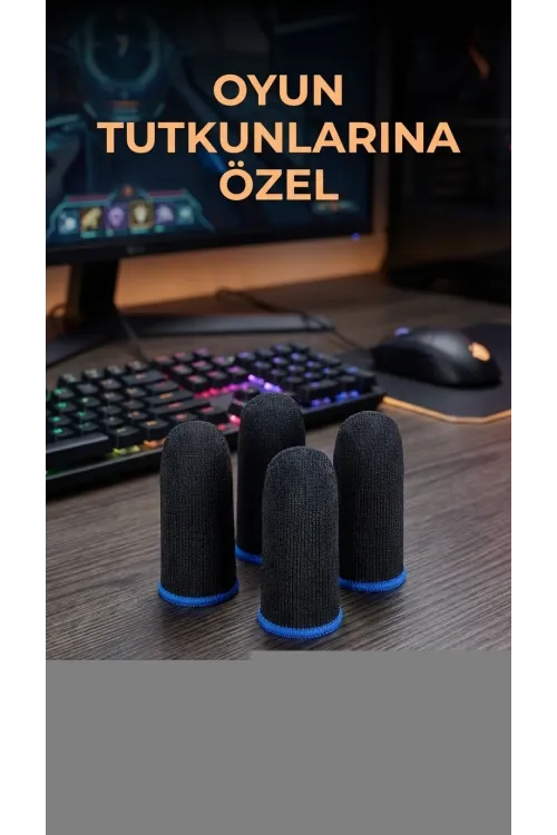Hassas Kontrol İçin Dayanıklı Oyuncu Parmaklık Eldiven 4lü Set