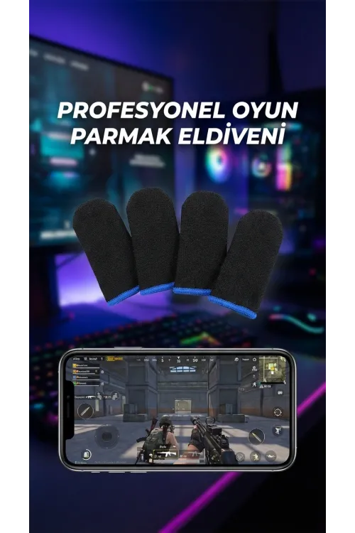 Hassas Kontrol Sunan Oyuncu Parmaklık Eldiven Seti 4lü