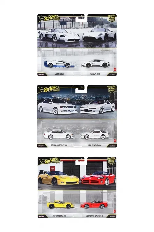 HBL96 Hot Wheels 2li Premium Araba Seti /