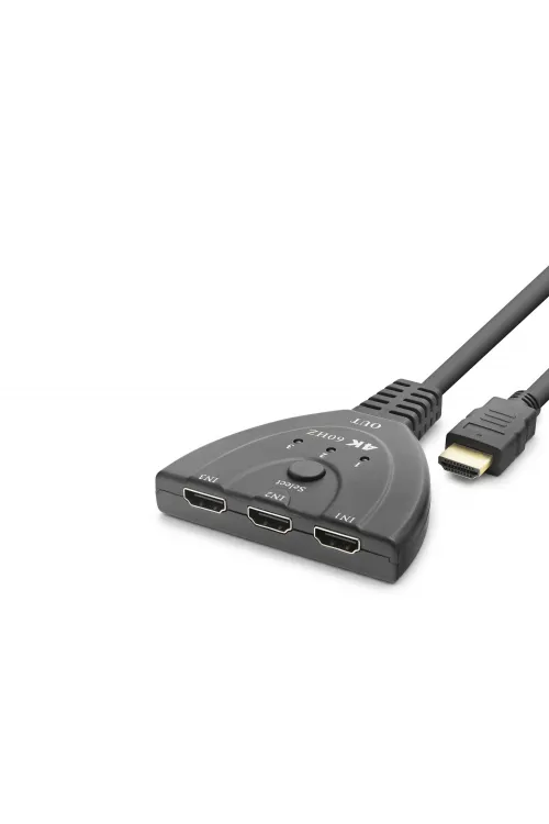 Hdmı Switch 4K 60 Hz Hdr Kablolu 3 Giriş 1 Çıkış HDX7870