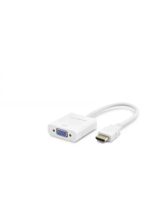 Hdmi To Vga Dişi Görüntü Dönüştürücü 1080P - Beyaz HDX2020B