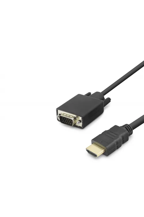 Hdmi To Vga Görüntü Kablosu 1080P 1.8 M - Siyah HDX7872