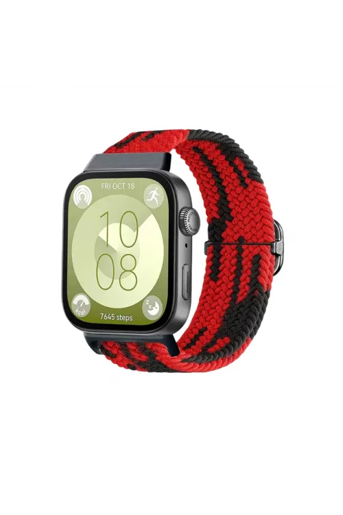 Huawei Fit 4  Kordon (saat Değildir) - Kırmızı-siyah