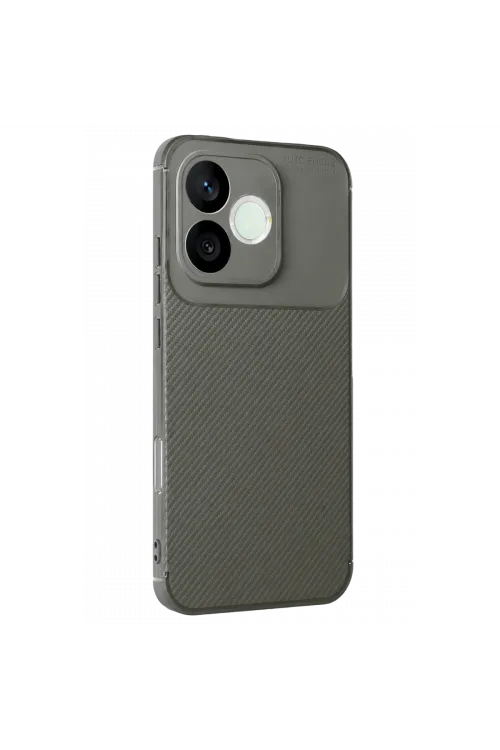 Huawei Honor 600 Lite Auto Focus Karbon Kapak - Gri