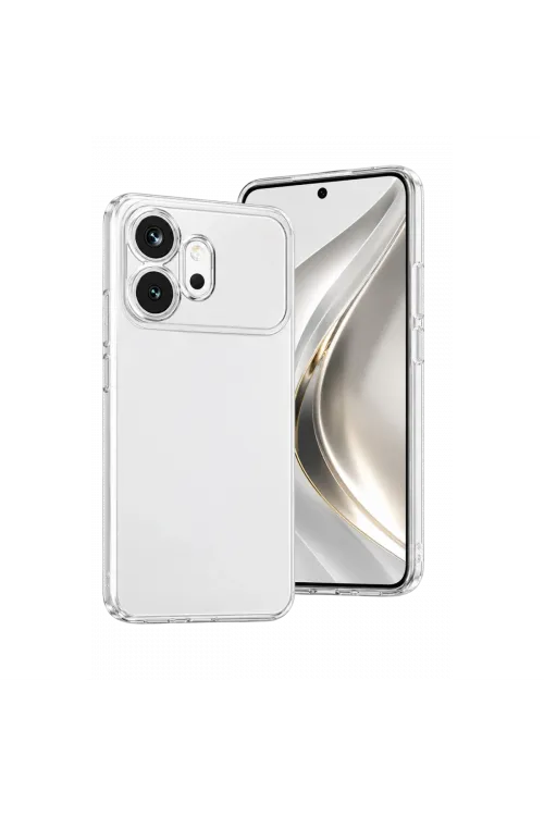 Huawei Honor 600 Lüx Şeffaf Silikon - Şeffaf