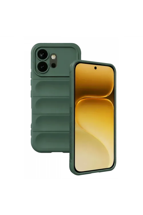 Huawei Honor 600 Optimum Silikon - Koyu Yeşil