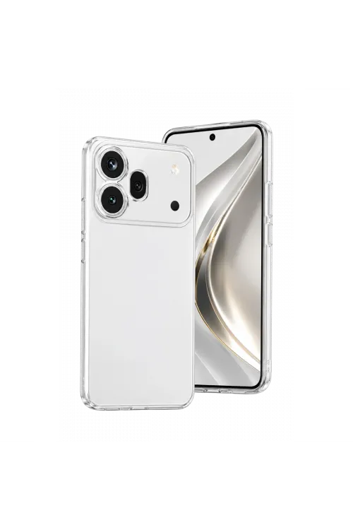 Huawei Honor 600 Pro Lüx Şeffaf Silikon - Şeffaf