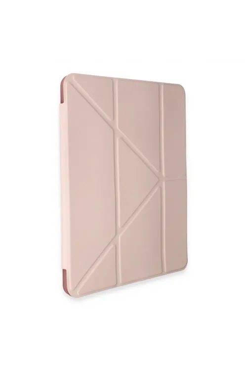 Huawei Honor Pad V9 Kılıf Kalemlikli Mars Tablet Kılıfı - Rose Gold