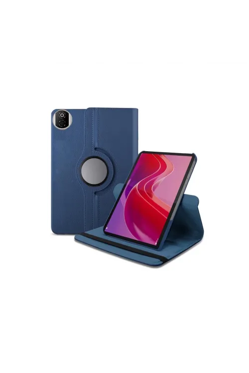 Huawei Honor Pad X7 360 Tablet Deri Kılıf - Lacivert
