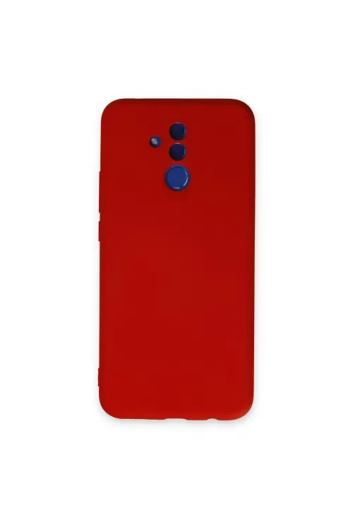 Huawei Mate 20 Lite Kılıf Nano İçi Kadife Silikon - Kırmızı